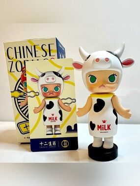 POP MART • MOLLY Chinese Zodiac • Ox / Cow Milk • 2017 • Discontinued Series
